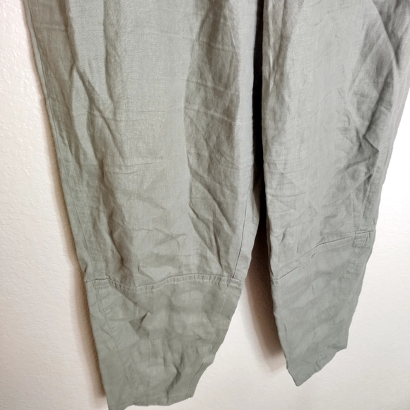 Everlane The Linen Pull On Barrel Draw Waist Pants Sz L - Picture 4 of 9